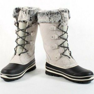 Khombu Emily Suede Leather Faux Fur Winter Boots